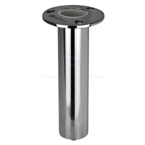 Fishing Rod Holder Straight Round Head Flush Mount Heavy Duty S/S Relaxn
