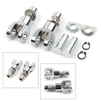 Rear Passenger Foot Pegs Bracket for Harley Softail (2000-2020) Silver