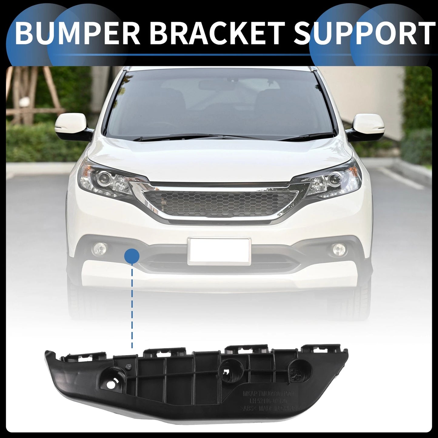 Left Front Bumper Support Bracket for Toyota Matrix (2009–2014)