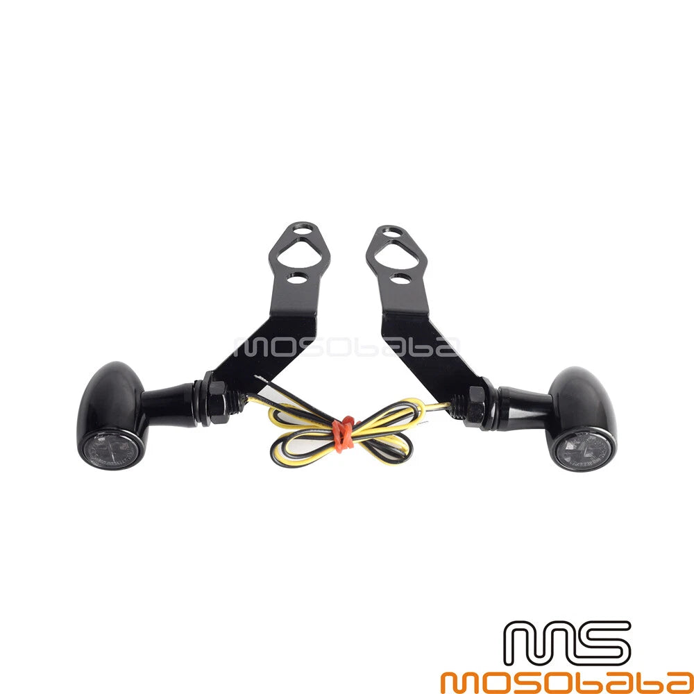 LED Turn Signal Amber Lights w/Bracket for Harley Nightster (2022-2024)