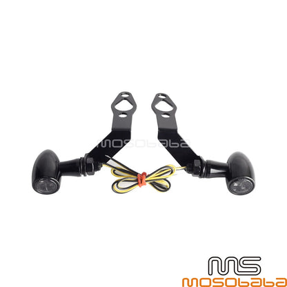 LED Turn Signal Amber Lights w/Bracket for Harley Nightster (2022-2024)