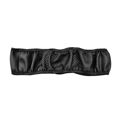 15"/37-38CM PU Leather Steering Wheel Cover for Car - Black (2015-2023)