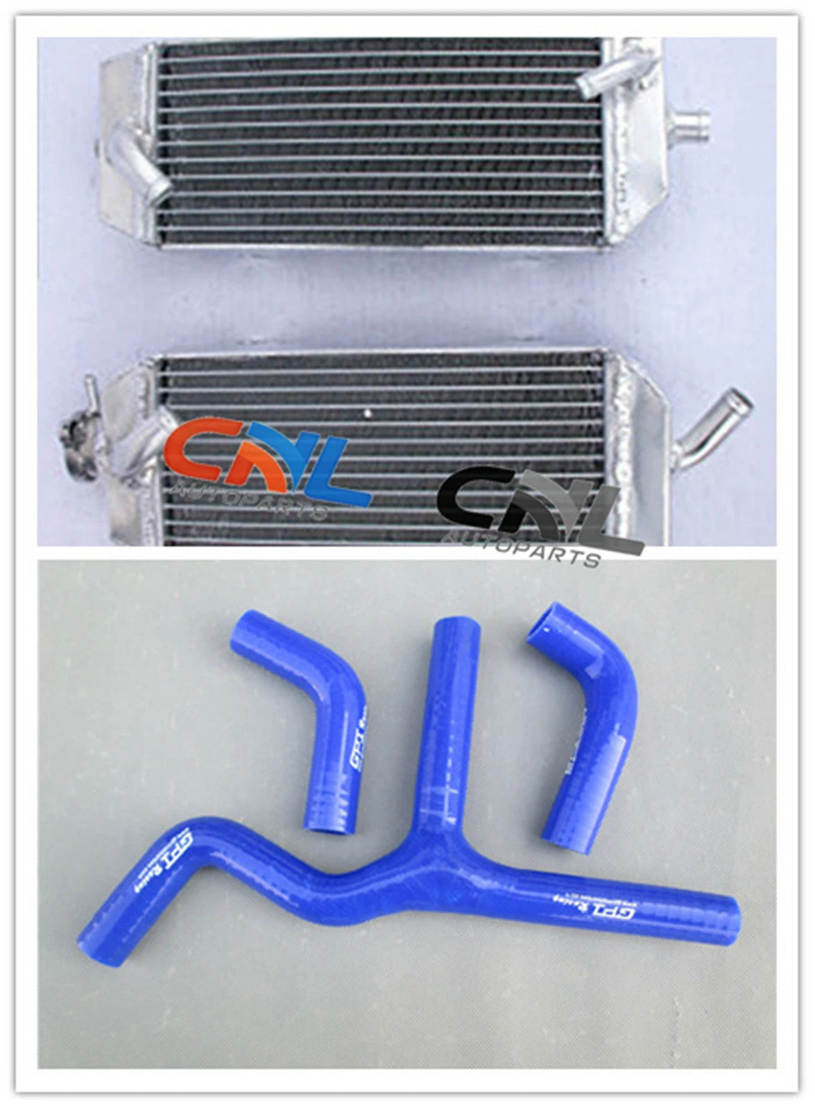 Y Kit Blue Hoses & Aluminum Radiator for KTM 400 450 525 SX/MXC/EXC (2003-2007)