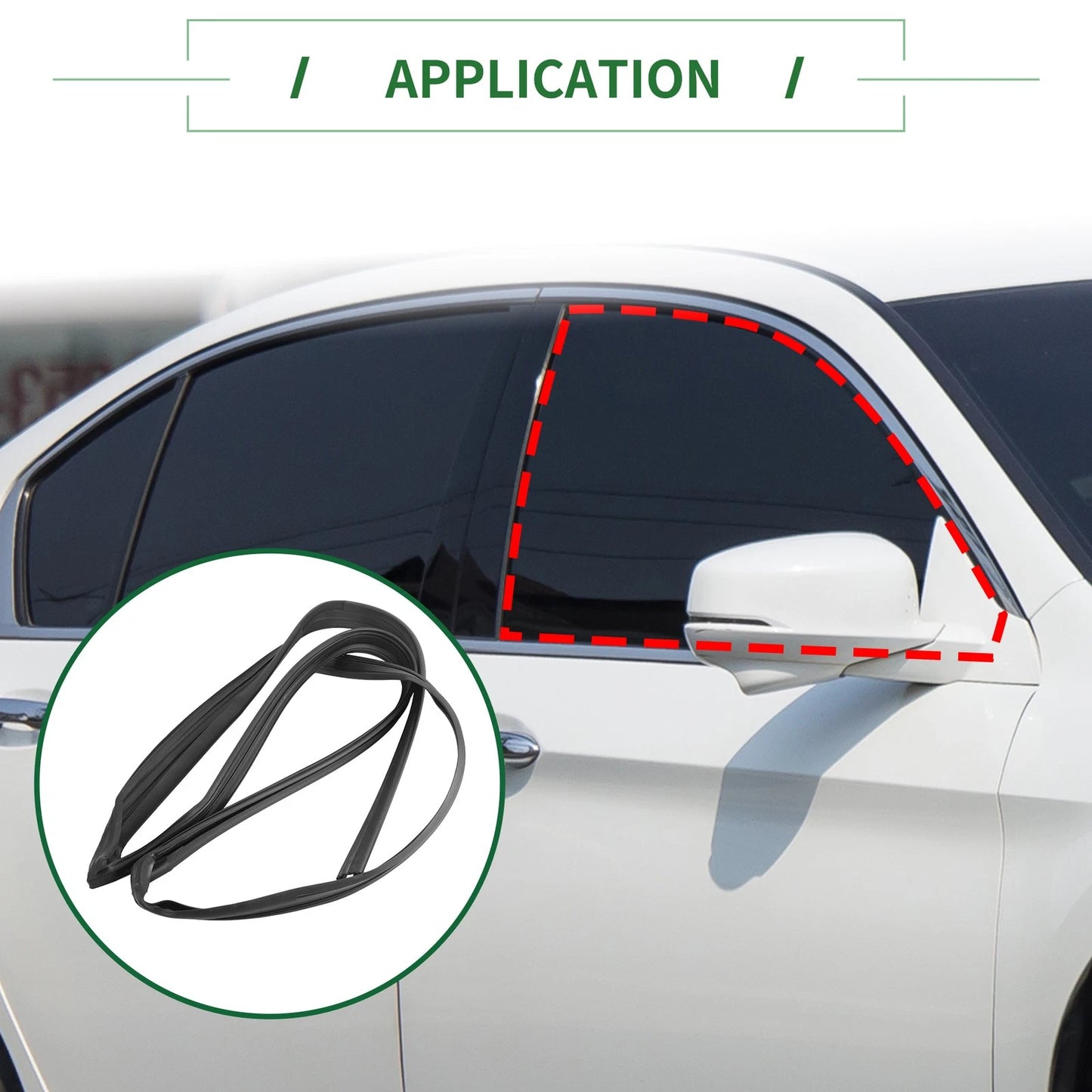Front Left Door Window Seal Strip for Honda Accord (2003-2007)