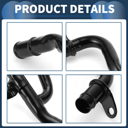 Heater Hose for Ford Windstar (1996-1998) Metal Black 1 Pc