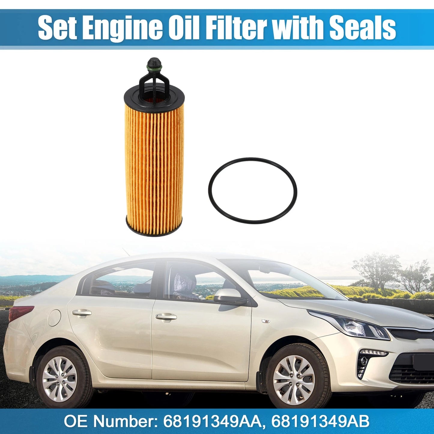 Engine Oil Filter 1 x for Dodge Avenger (2007-2014)