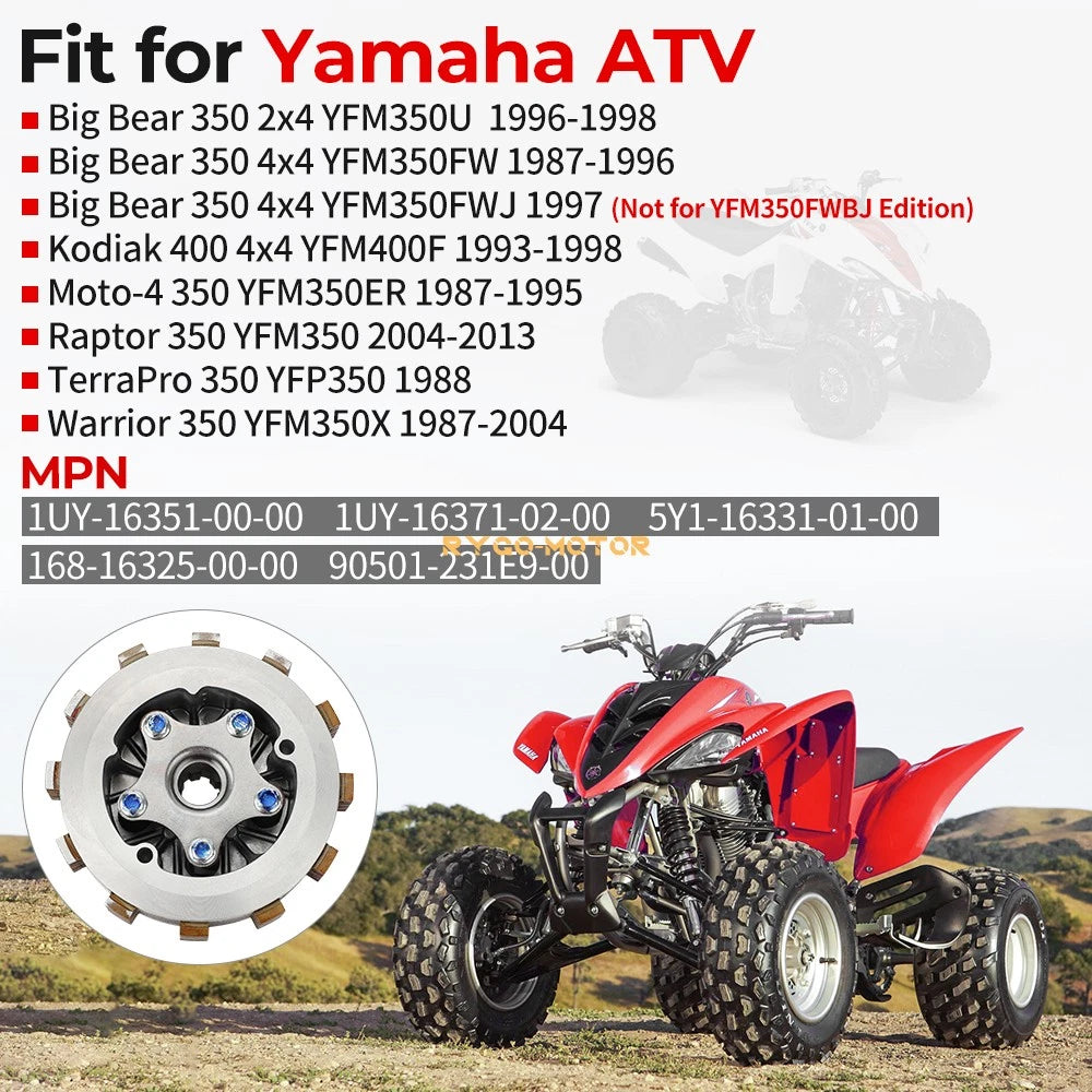 Clutch Kit W/Springs for Yamaha Raptor 350 (2004–2011)