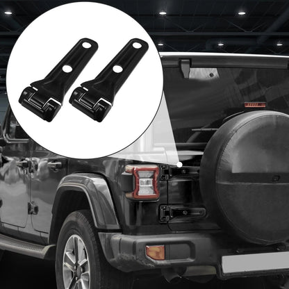 2 x Black Tailgate Hinge Trim Spare Tire Bracket Covers for Jeep Wrangler (2018)