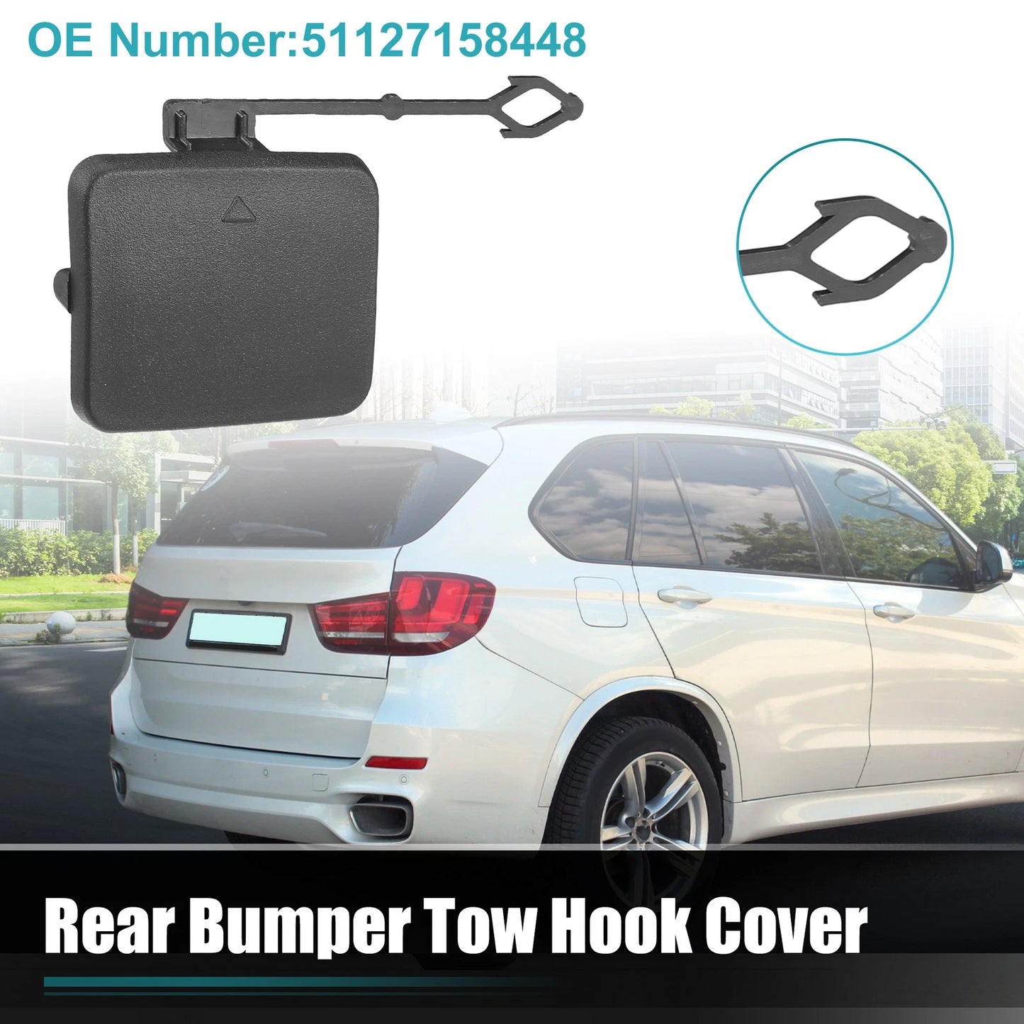 Rear Right Bumper Tow Hook Cover for BMW X5 (2007-2010)