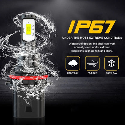 LED Car Headlights 2Pcs Single Beam for Car