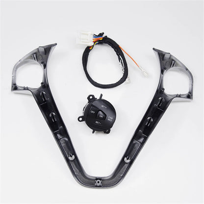 Steering Wheel Frame Cover + Right Cruise Button for Ford Fiesta (2011-2019)
