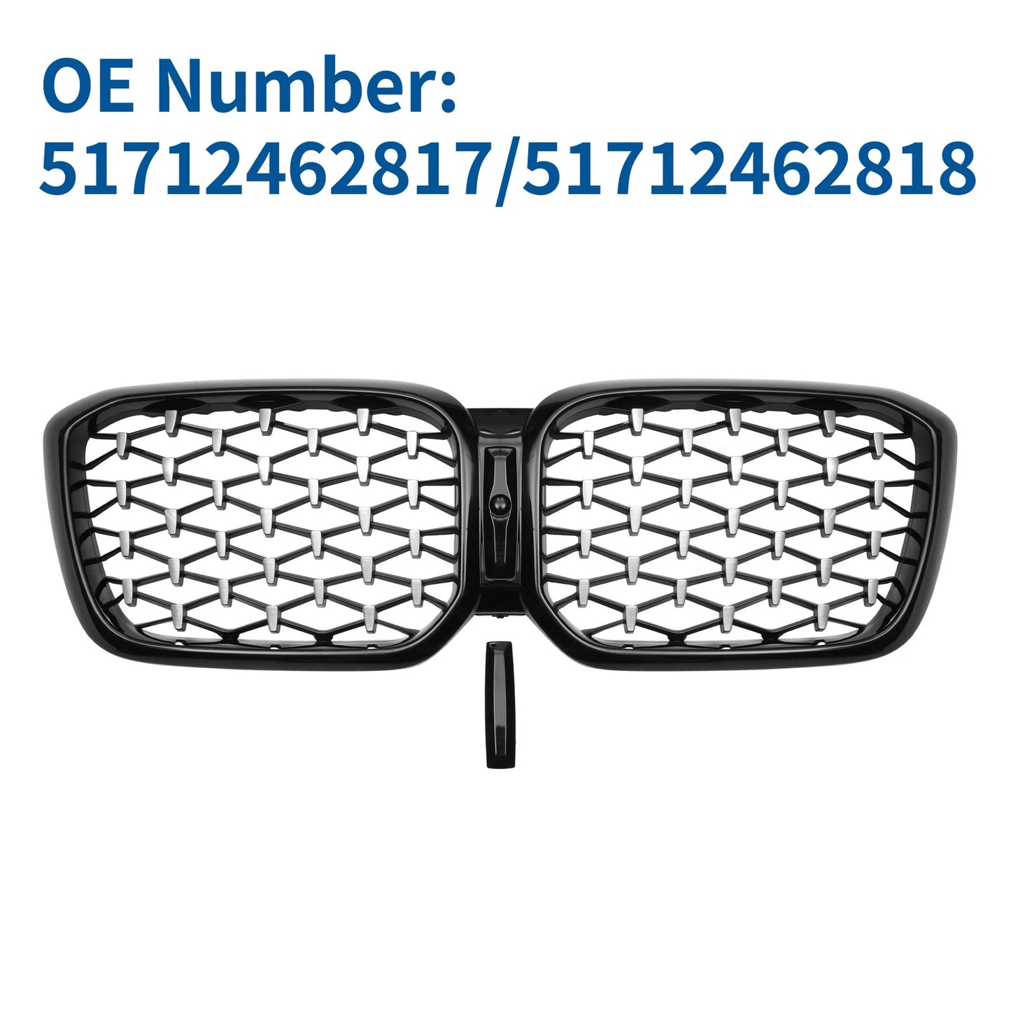 Front Upper Bumper Grille Half Chrome for BMW X3 (2020 - 2023)