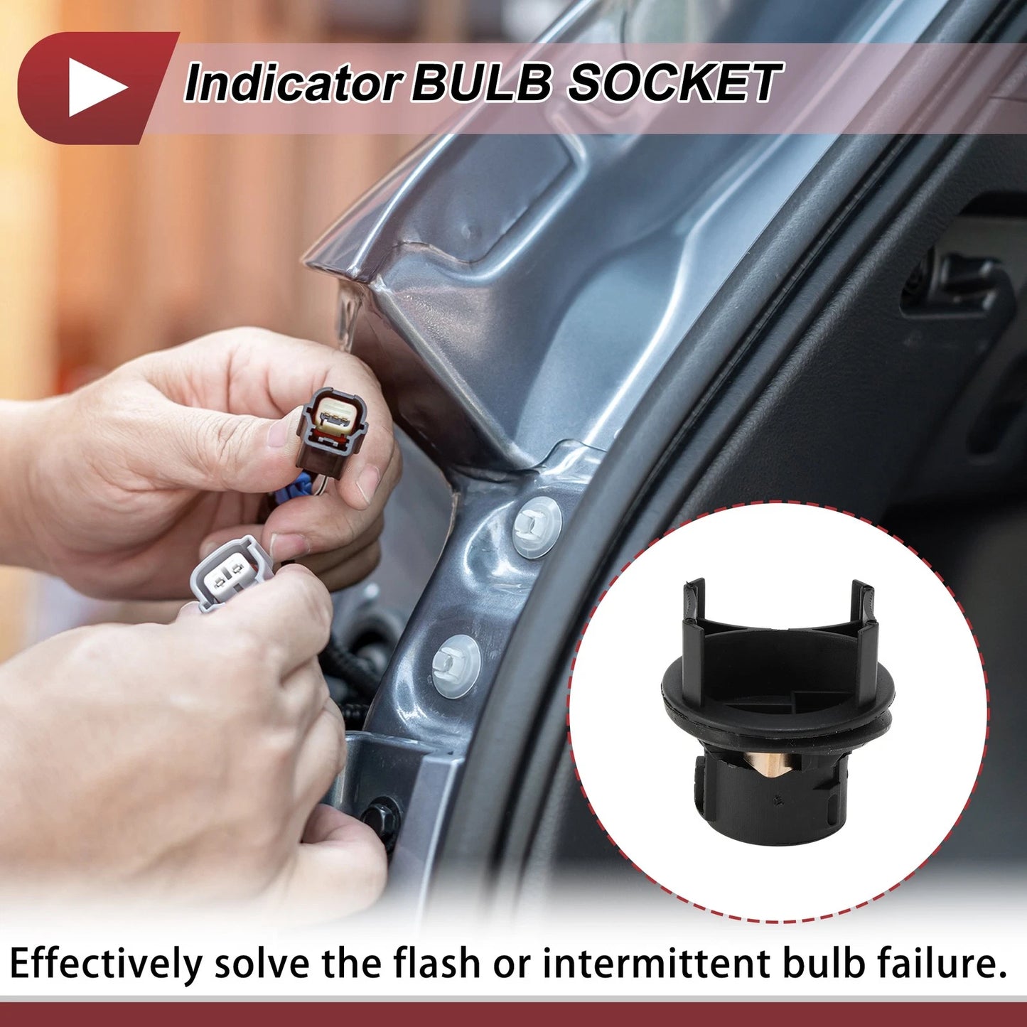 Indicator Light Socket for Ford C-Max, Focus Mk2, Fiesta Mk5 (2006-2013)