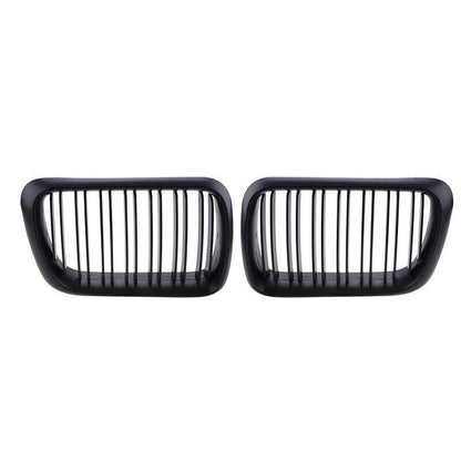Matte Black Front Bumper Grills for BMW 3 Series E36 318i 328i 323i (1996-1999)