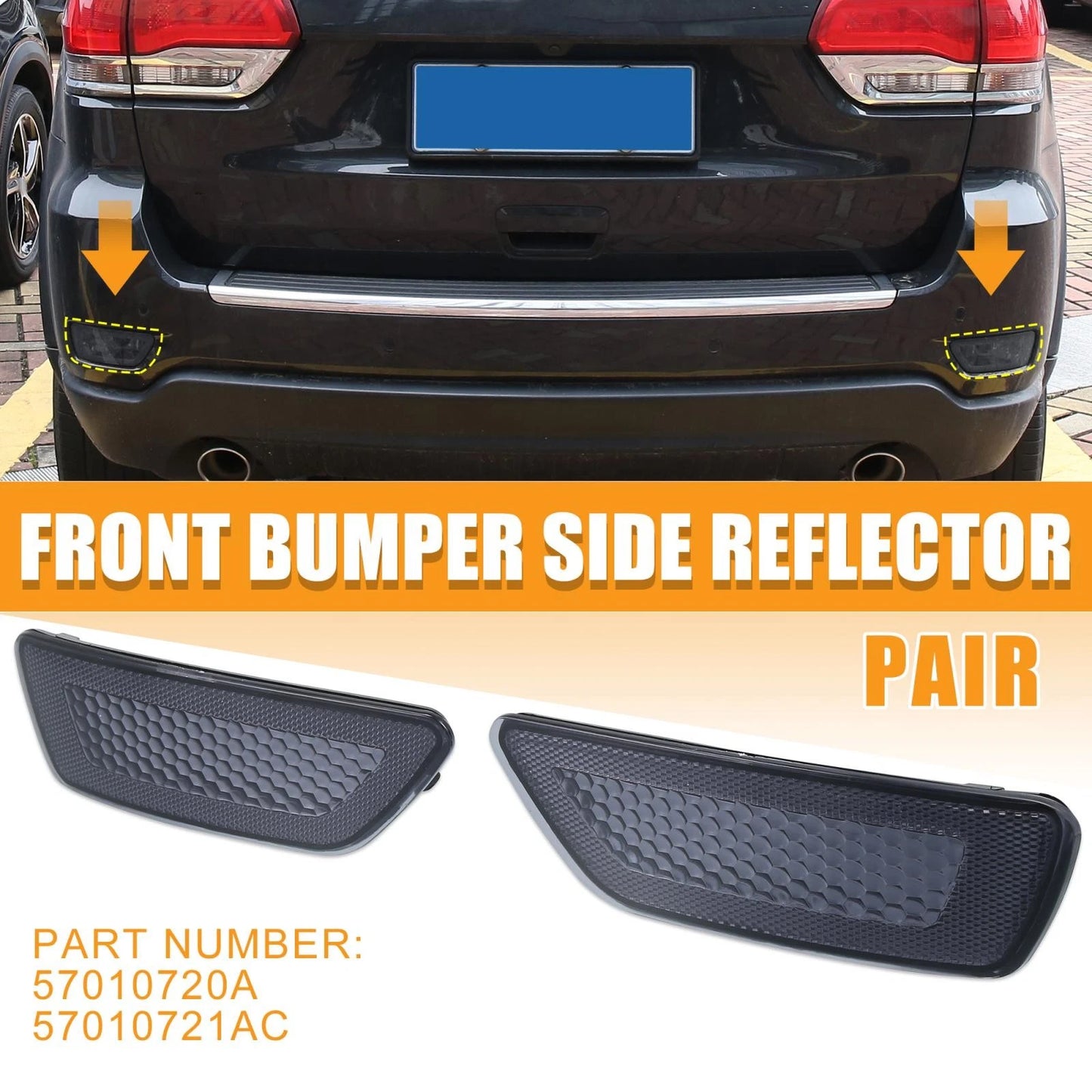 Bumper Reflector for Jeep Grand Cherokee, Compass, Dodge Journey (2011-2023)