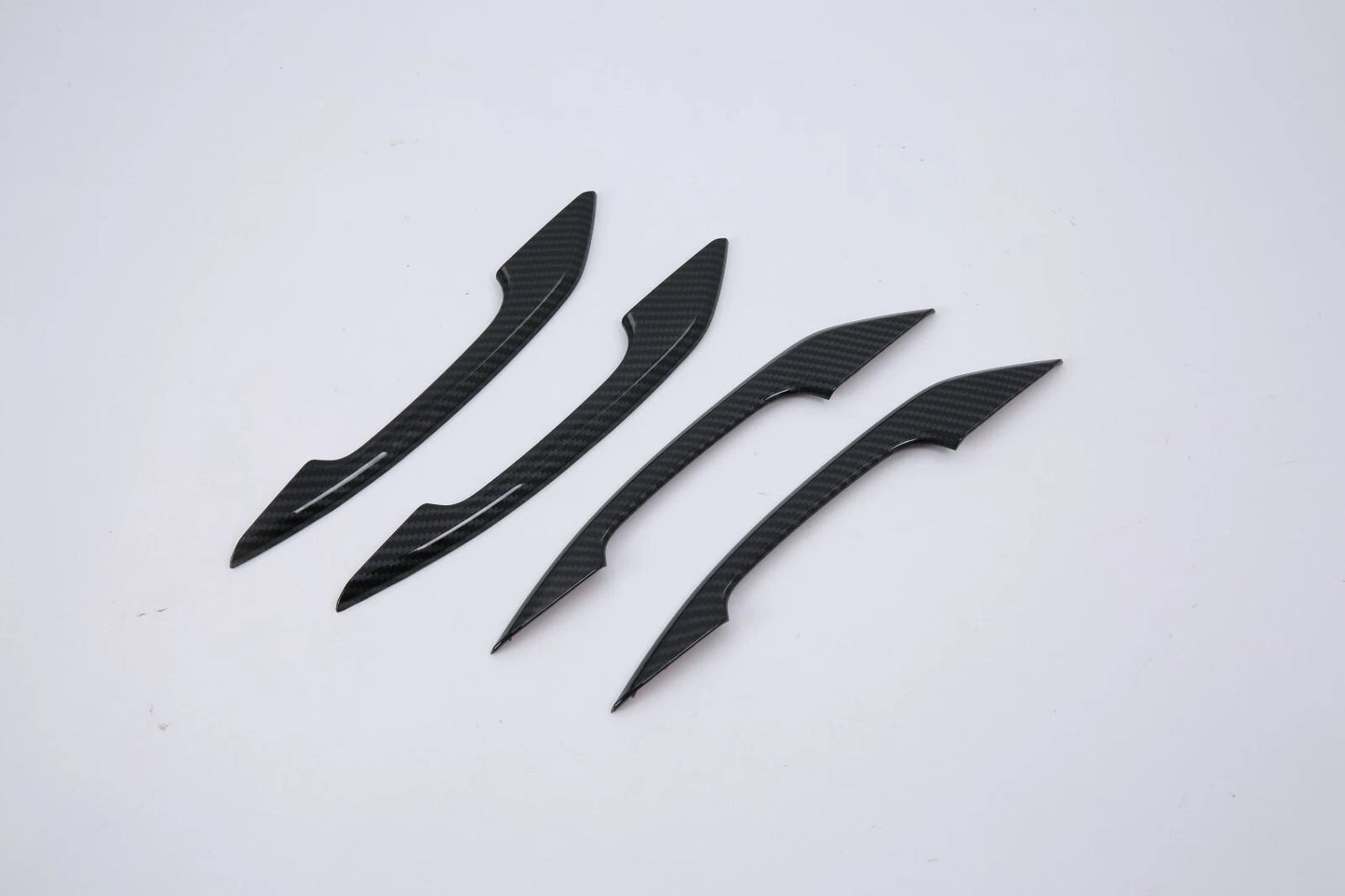Carbon Fiber Half Pack Door Handle Lid Cover Trim for Audi Q5 (2018-2022) 4 x pcs