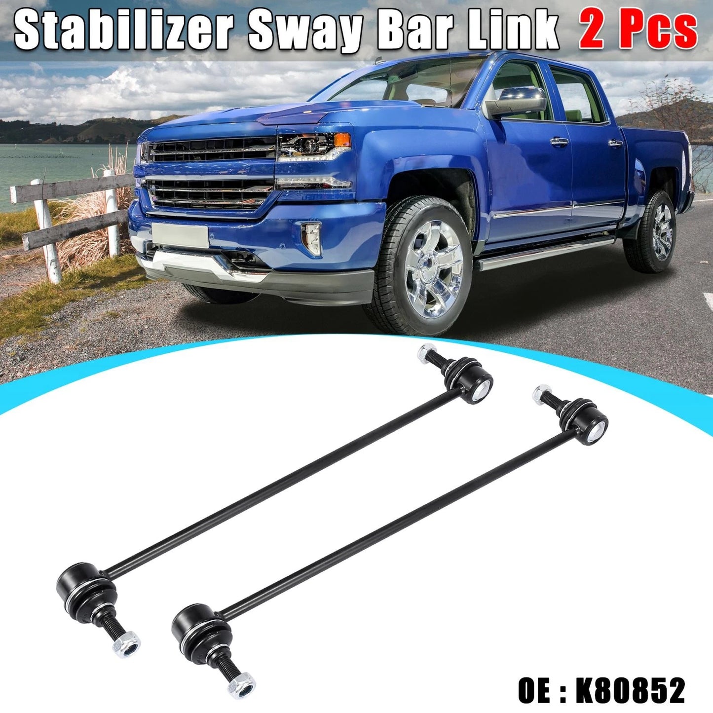 2 x Front Suspension Sway Bar End Link for Buick Terraza (2005–2007)