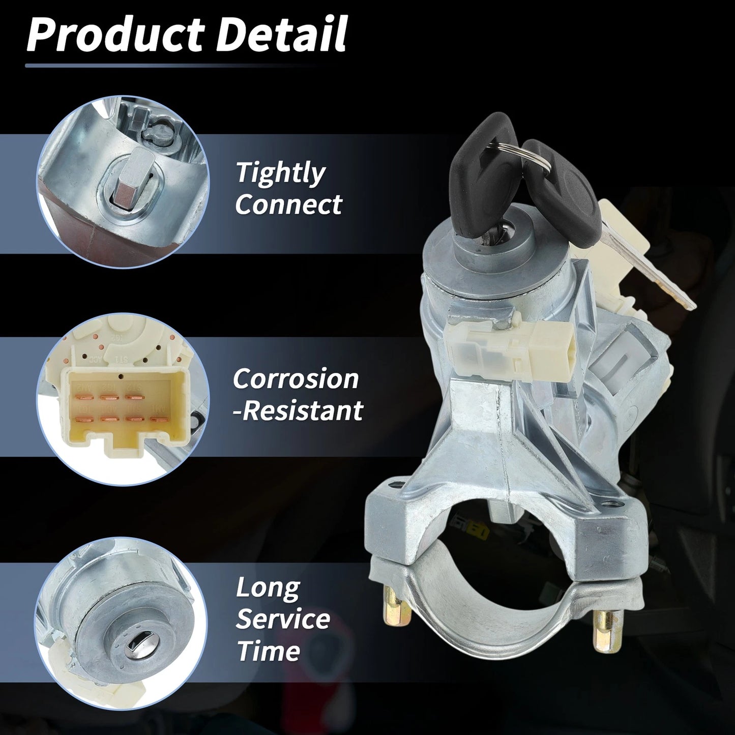 Ignition Lock Cylinder with 2 Keys for Toyota Tacoma (2005-2015)