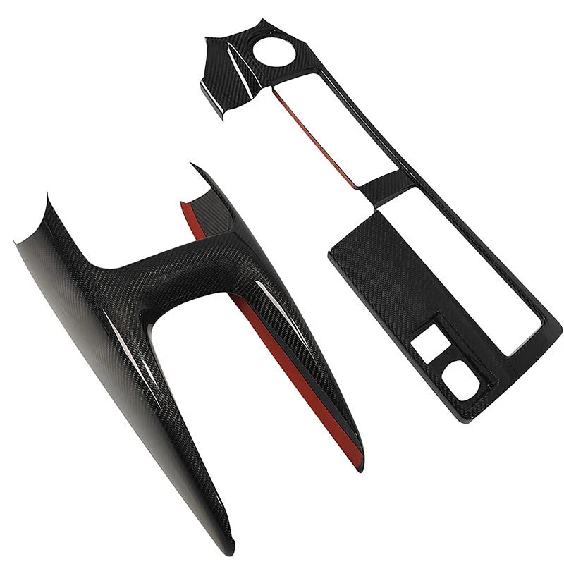 100% Carbon Fiber Gear Shift & Water Cup Panel Trim for Toyota GR Corolla 2023+