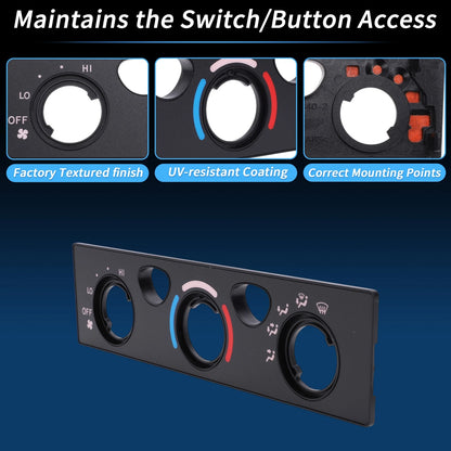 A/C Climate Heater Control Panel Plate for Toyota 4Runner (2003-2009)