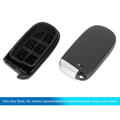 Black Car Key Fob Shell Case for Jeep Cherokee (2014-2018) 4 Button