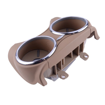 Beige Dual Drink Cup Holder Mount for Benz CLS500 CLS550 CLS63 CLS55 AMG (2005-2011)