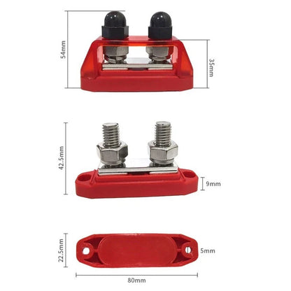 Battery Power Distribution Block 12V 250A for Marine Boats/Solar Energy