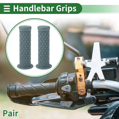 1 x 25mm Motorcycle Hand Grips Cover Handlebar Grips TPU Gray Blue