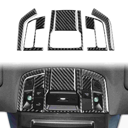 Soft Carbon Fiber Reading Light Panel Trim for Porsche 911 992 2019-2023