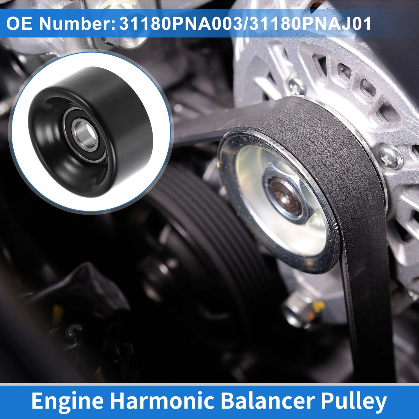 Drive Belt Idler Pulley for Acura TSX (2004-2014) 1 Pc