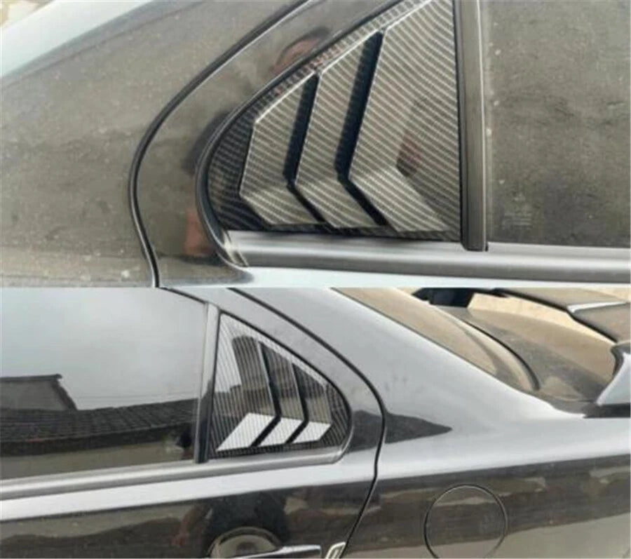 Carbon Fiber Look Window Louver Shutter Cover for Mitsubishi Lancer EVO (2003-2006)