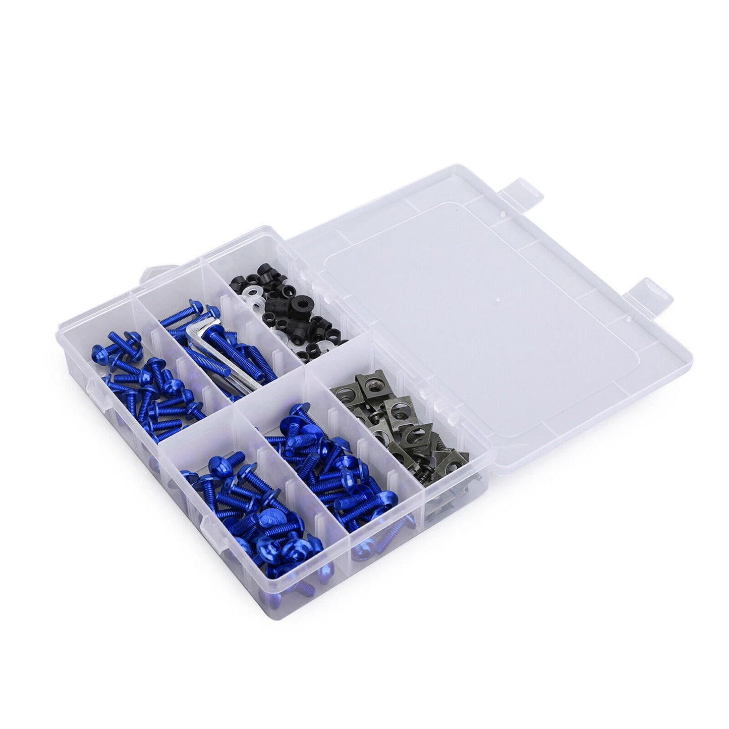 177 Pcs M5/M6 Fairing Screws Blue Bolts Trim for F3