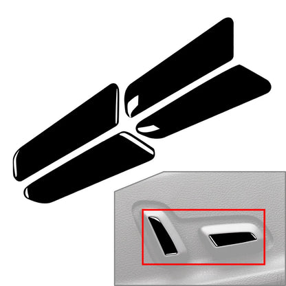 Piano Black Seat Adjustment Button Cover Trim for Audi A4 A5 S4 RS4 (2016-2023)