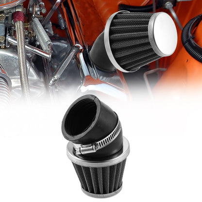 50mm Elbow Conical Air Filter Cleaner Round Tapered for Motorcycle
