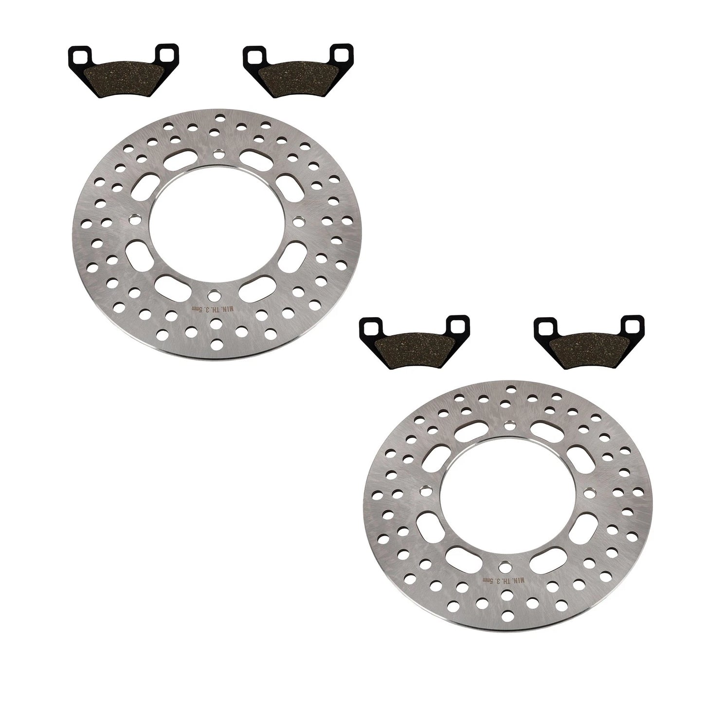 Front Brake Rotors & Pads for Arctic Cat Alterra 500 4x4 (2017–2018)