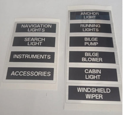6 Gang Fused Marine Switch Panel, Splash Proof, 12/24 Volt Compatibility