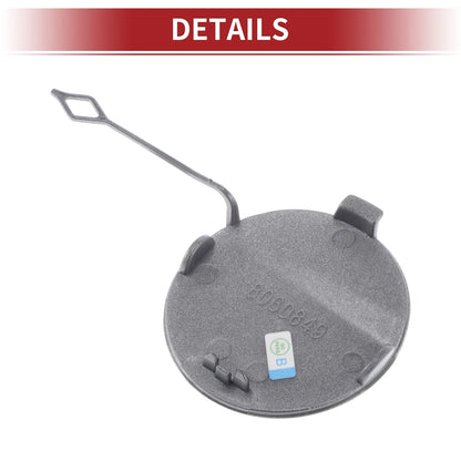 Rear Car Bumper Tow Hook Cover for BMW 428i (2014-2016) Silver Tone