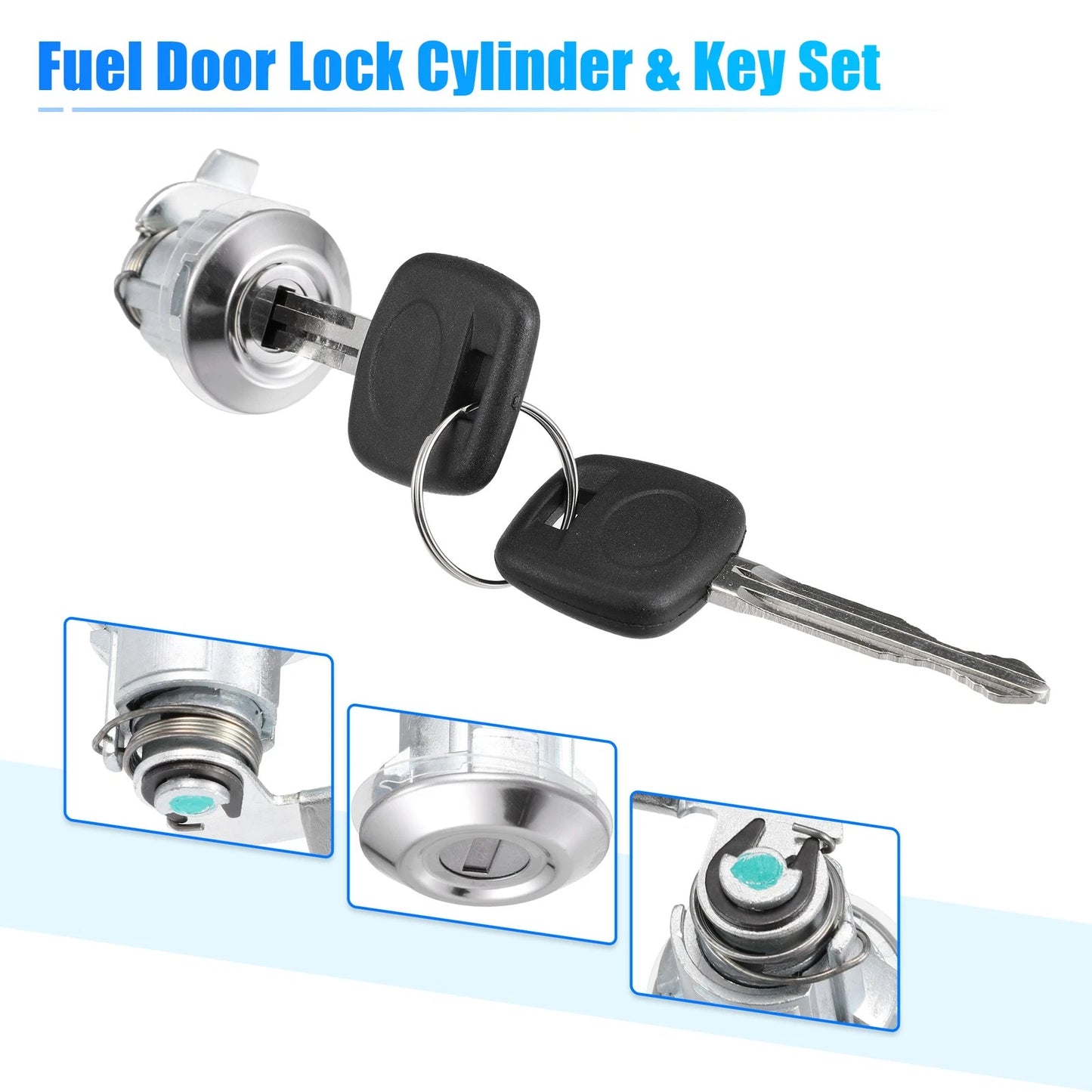 Fuel Door Lock Cylinder Set w/ Key for Toyota 4Runner Pickup (1991-1995)