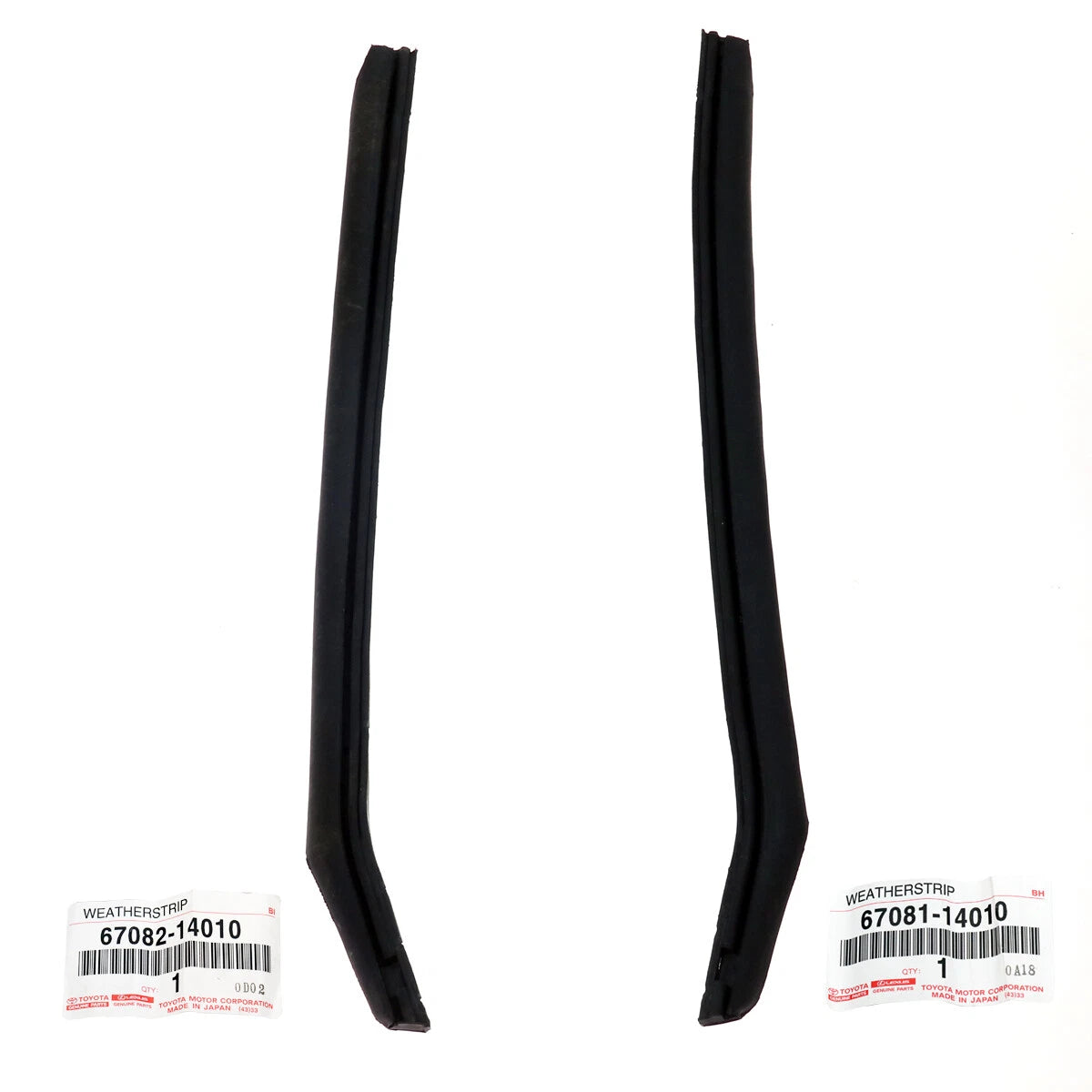 Quarter Window Glass Weatherstrips for Toyota Celica 1970-1977