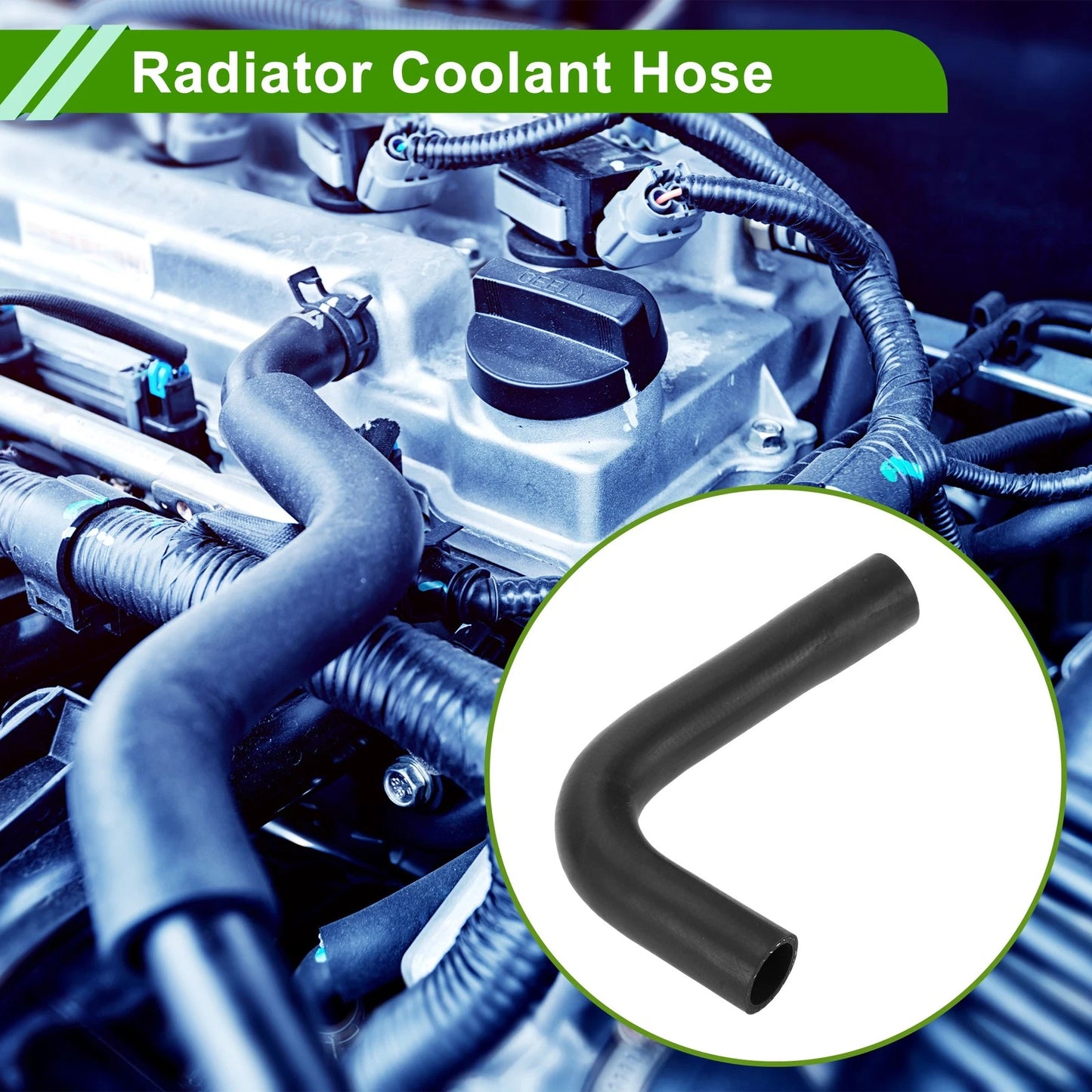 Radiator Coolant Hose for Toyota Corolla iM 2017-2018 Rubber Black