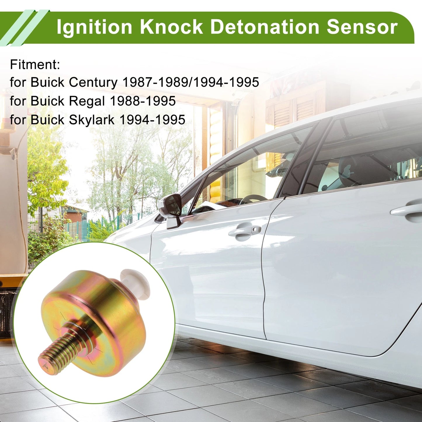 1 x Ignition Knock Detonation Sensor for Buick Century (1987–1989, 1994–1995)