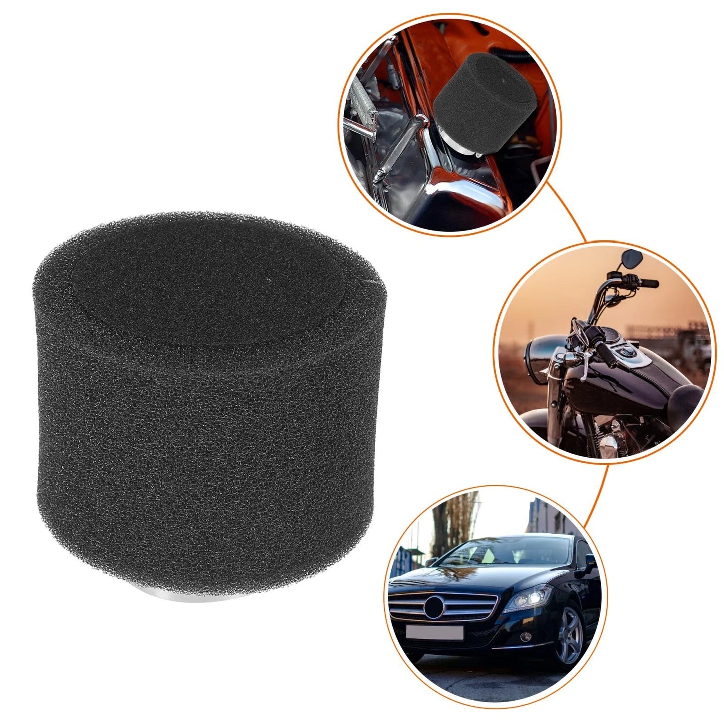 40mm Straight Air Filter Cleaner for Motorcycle ATV