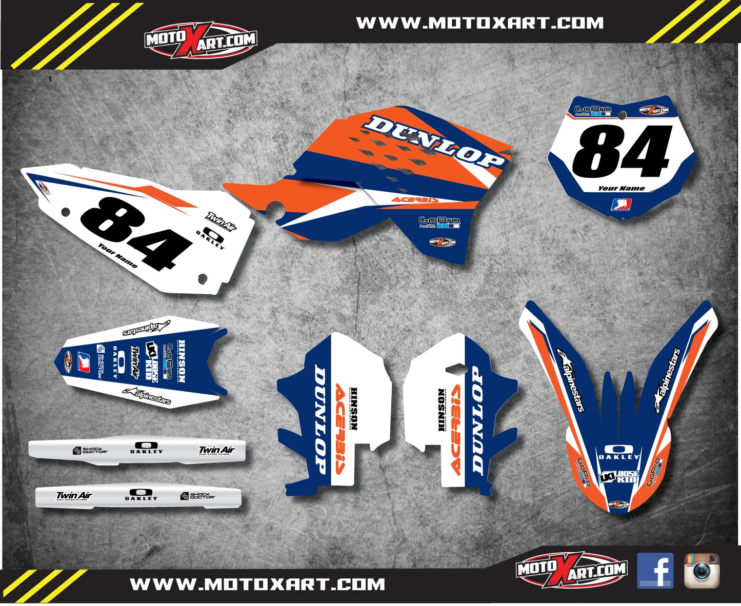 Custom Graphics for KTM SX SXF 125 250 450 (2007-2010)