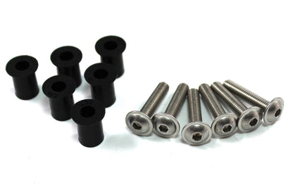6x Parabrisas Viento Escudo Goma Tuercas Tornillos for Yamaha Nmax Scooter