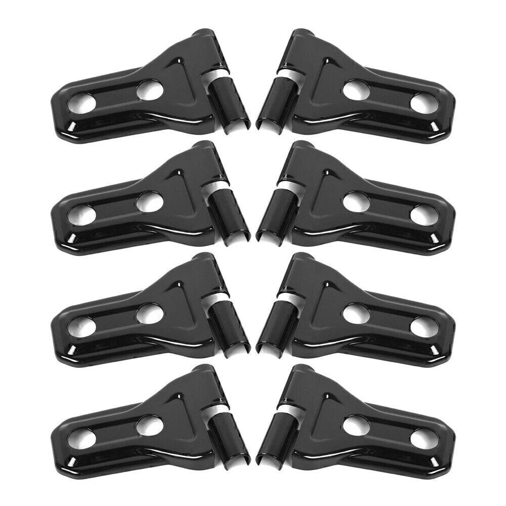 8pcs Black Door Hinge Covers for 2018+ Jeep Wrangler JL 2/4 Door Accessories