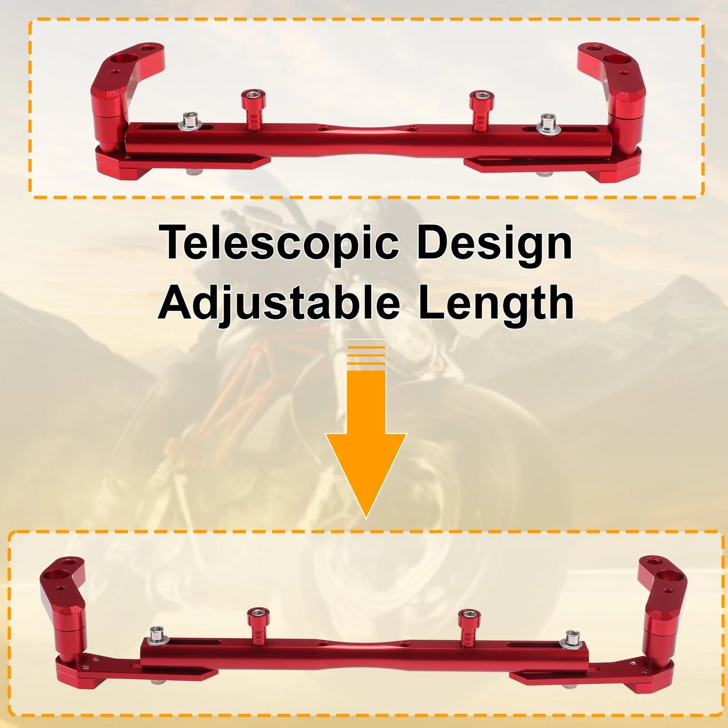 Balance Bar Aluminum Extender Bracket 320mm Center Hole for Motorcycle