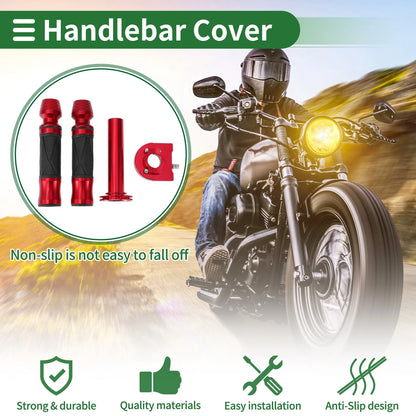 Motorcycle Hand Grips Cover Handlebar Cover Side Wine Glass Pattern