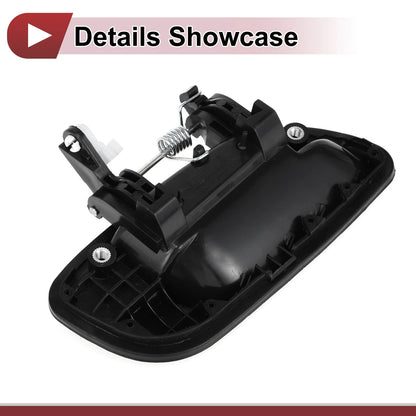 Exterior Door Handle for Hyundai Elantra Rear Left Black ABS (2011-2016)
