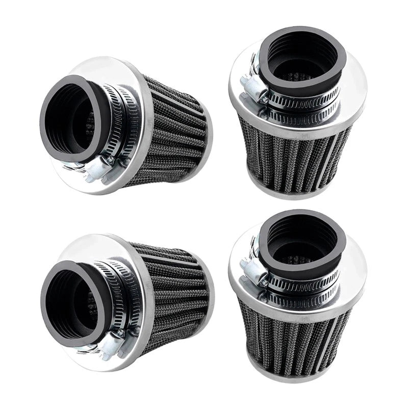 4 x 60mm Motorcycle Air Filters for Kawasaki Suzuki Yamaha