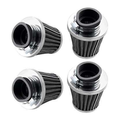 4 x 60mm Motorcycle Air Filters for Kawasaki Suzuki Yamaha